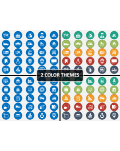 Supply Chain Icons PPT Cover Slide