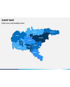 Surat Map PPT Slide 1