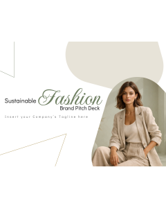Sustainable Fashion Brand Pitch Deck PPT Thumbnail