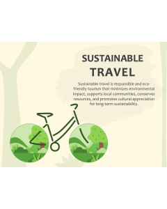Sustainable Travel PPT Slide 1