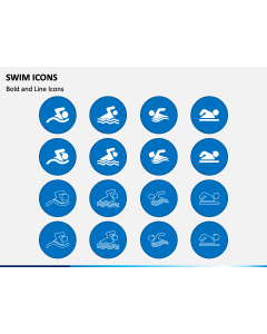 Swim Icons PPT Slide 1