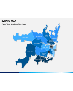 Sydney map PPT slide 2