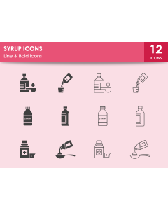Syrup Icons PPT Slide 1