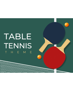 Table Tennis Theme PPT Slide 1