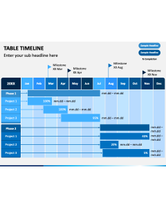 Table Timeline PPT Slide 1
