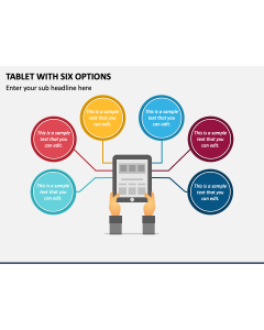 Tablet with Six Options PPT Slide 2