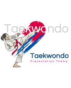 Taekwondo Presentation Theme PPT Thumbnail