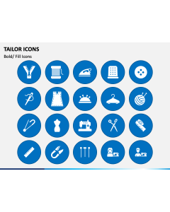 Tailor Icons PPT Slide 1
