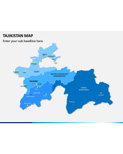Tajikistan Map PPT Slide 1