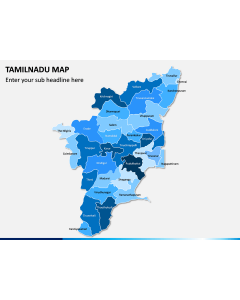Tamilnadu Map PPT Slide 1