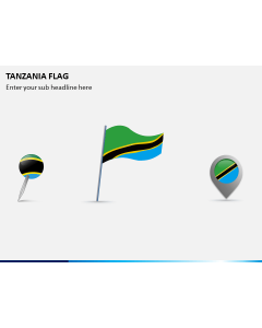 Tanzania Flag PPT Slide 1