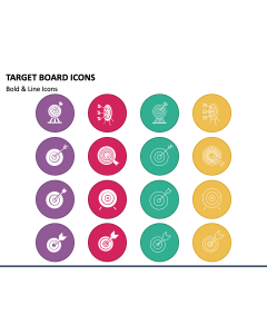 Target Board Icons PPT Slide 1
