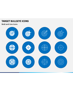 Target Bullseye Icons PPT Slide 1