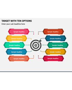 Target with Ten Options PPT Slide 1