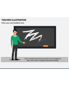 Teacher Illustration PPT Slide 1