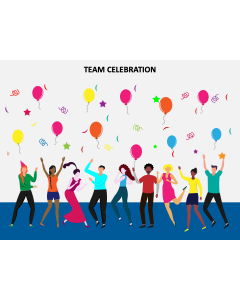 Team Celebration PPT Slide 1