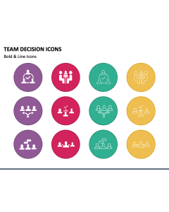 Team Decision Icons PPT Slide 1