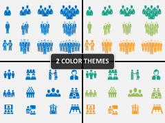 Team Icons PPT cover slide