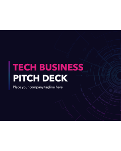 Tech Business Pitch Deck PPT Slide 1