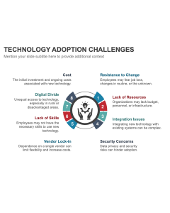 Technology Adoption Challenges PPT Thumbnail