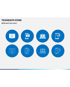 Telehealth Icons PPT Slide 1