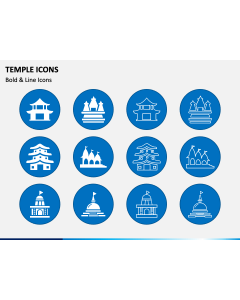 Temple Icons PPT Slide 1