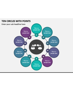 Ten Circles with Points PPT Slide 1