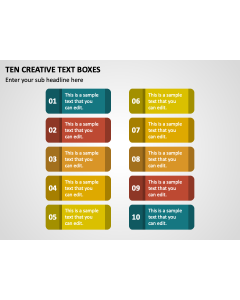 Ten Creative Text Boxes PPT Thumbnail