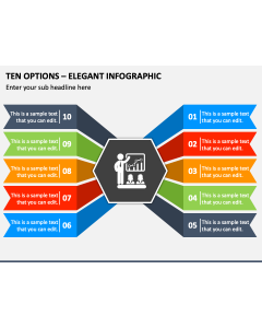 Ten Options - Elegant Infographic PPT Slide 1