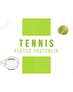 Tennis Player Portfolio PPT Slide 1