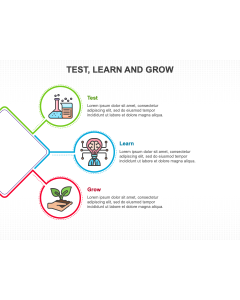 Test, Learn and Grow PPT Slide 1