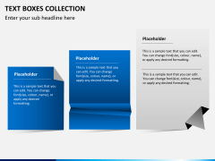 Text boxes PPT slide 1