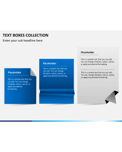 Text boxes bundle PPT slide 1