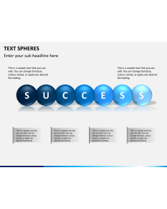 Text spheres PPT slide 1
