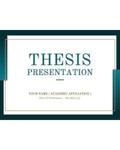 Thesis Presentation PPT Slide 1