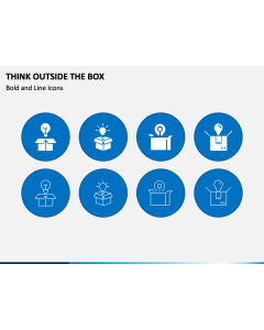 Think Outside The Box Icons PPT Slide 1