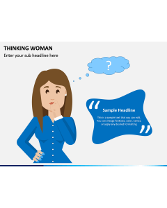 Thinking Woman PPT Slide 1
