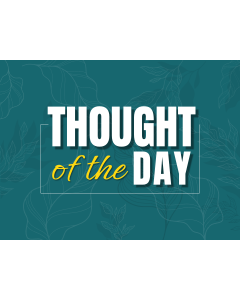 Thought of the Day - Typography PPT Slide 1