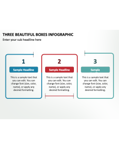 Three Beautiful Boxes Infographic PPT Slide 2