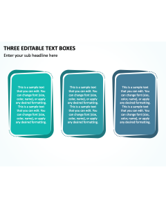 Three Editable Text Boxes PPT Thumbnail