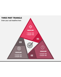 Three Part Triangle PPT Slide 1
