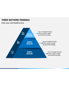 Three Sections Triangle Slide 1