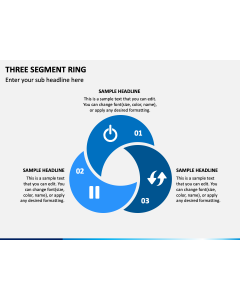 Three Segment Ring PPT Slide 1