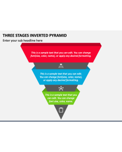 Three Stages Inverted Pyramid PPT Slide 1