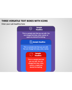 Three Versatile Text Boxes with Icons PPT Thumbnail