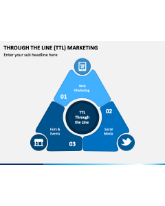 Through The Line Marketing PPT Slide 1