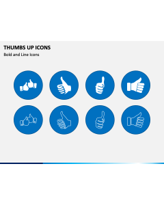 Thumbs Up Icons PPT Slide 1