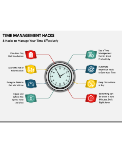 Time Management Hacks PPT Slide 1
