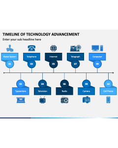 Timeline of Technology Advancement PPT Slide 1