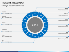 Timeline preloader PPT slide 1